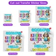 thumbnail image 5 of Back to School English Springer Spaniel Goodbye Kindergarten Hello 1st Grade Cutout Transfer Sticker Springers Dog Lover Gifts Transparent Decal Art Decor - 02011, 5 of 5