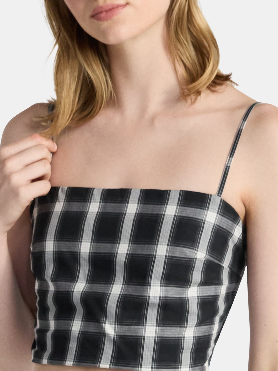 No Boundaries Cotton Cami and Mini Bubble Skirt Set, 2-Piece, Women's Sizes XXS-XXL