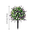 thumbnail image 3 of Garden Decorations Artificial Camellia Topiary Stakes Outdoor Faux Flower Ball Ground Plug for Yard Lawn Porch Patio Wedding Pathway Front Door Decor, 3 of 6