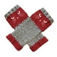 thumbnail image 1 of Guantes sin dedos de manga larga para muñecas, mitones de punto para invierno, calentadores de muñecas de punto rojo, 1 of 9