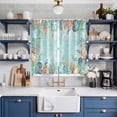 thumbnail image 2 of Blue Coastal Kitchen Curtains Window Panels, Summer Nautical Beach Coral Starfish Insulated Window Treatment Curtain, Grommet Curtains for Bedroom/Living Room/Bathroom, 2 Piece 52"Wx84"L, 2 of 8