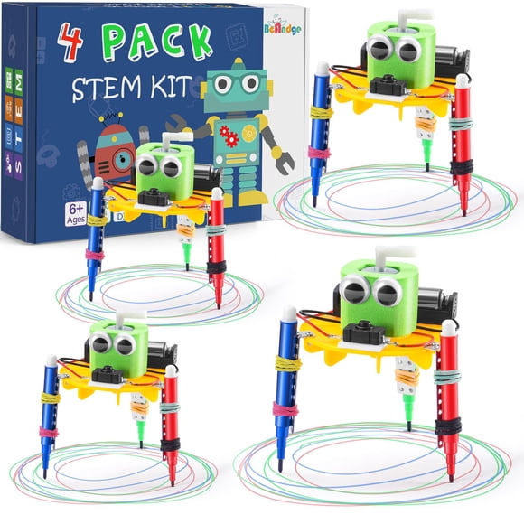 Kit STEM Craft Beandge Doodling Robot Building de 8 a 12 años, paquete de 4 unidades