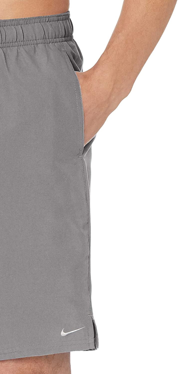 Nike Mens Solid Lap 9 Inch Volley Short Swim Trunk - Light Smoke Grey - XXL