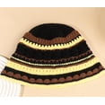 thumbnail image 3 of YooGuoGuo Women Fashion Crochet Bucket Hat Cute Knit Fisherman Caps for Outdoor Fall Spring Striped Beanies Cloche Hats, 3 of 6