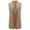 Khaki, variant on Tanghaowl Womens Vests Lightweight, Women Fashion Long Buckle Casual Temperament Sleeveless Riding Heart Vest Outerwear Khaki L