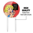thumbnail image 6 of Acrylic Sounds Dangerous and Illegal I'll Be Right Over Funny Humor Cake Topper Party Decoration for Wedding Anniversary Birthday Graduation, 6 of 7