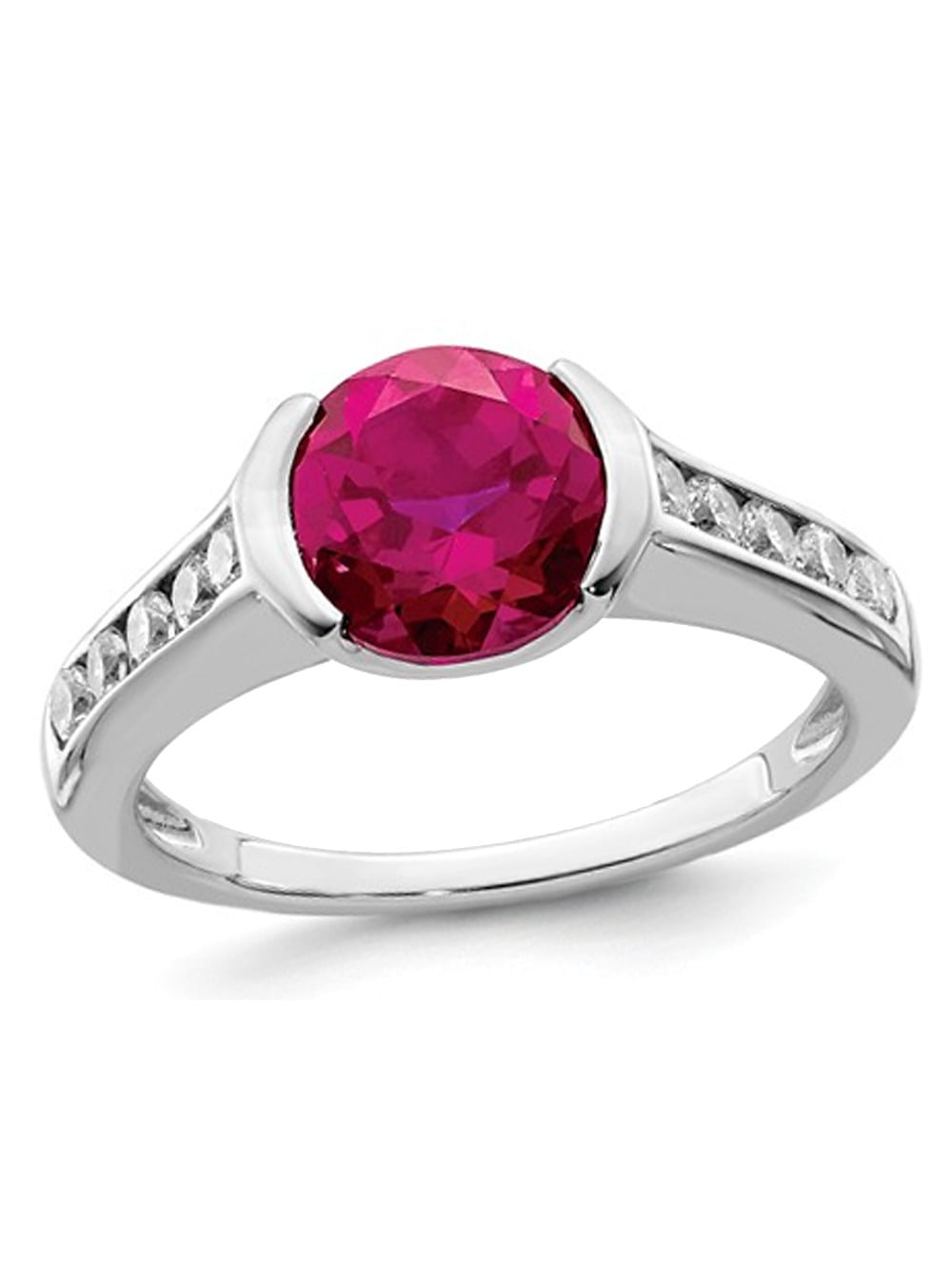 ruby rings set in sterling silver