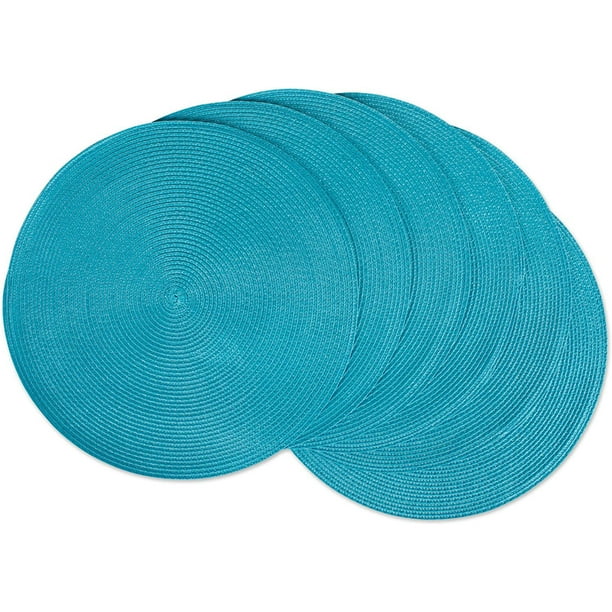 Howarmer Aqua Woven Placemats for Dining Table, Heat Resistant Table