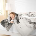 thumbnail image 3 of Homewish Ink Wash Cherry Blossoms Full Size Comforter Sets,Japanese Artwork Bedding Comforter Set,Pink Gray,Reversible,3pcs,1 Comforter and 2 Pillowcases, 3 of 7