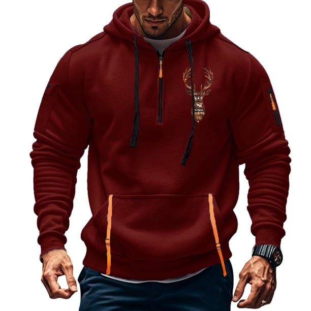 Sudadera con capucha para hombre, sudadera con capucha de manga larga estampada, sudadera con capucha de bolsillo, ropa de trabajo, sudadera con capucha para hombre, blusa de poliéster