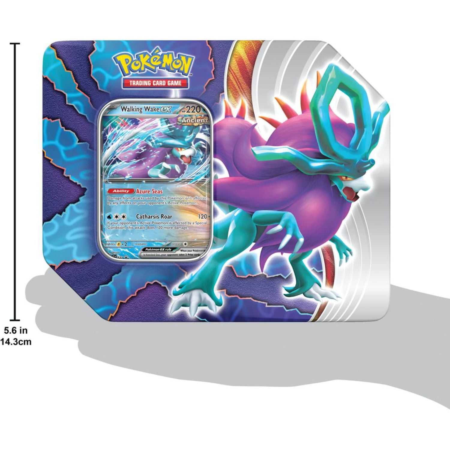 Pokemon Trading Card Games Paradox Clash Tin Walking Wake Tin
