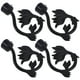 thumbnail image 5 of Accesorios decorativos para cortina, adorno de extremo de varilla romana, para el hogar (negro), estilo aleatorio, 4 Uds., 5 of 8