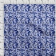 thumbnail image 4 of oneOone Cotton Flex Medium Blue Fabric Abstract Craft Projects Decor Fabric Printed By The Yard 40 Inch Wide, 4 of 4