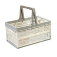 thumbnail image 4 of FELTECHELECTR Portable Foldable Shopping Basket Plastic White and Grey 1Pack, 4 of 7
