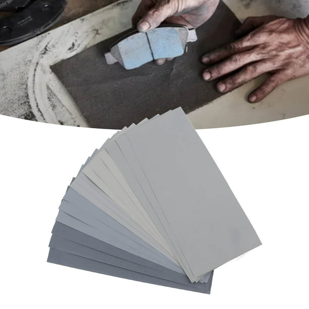 72-Piece Rectangular Sandpaper Set – 120-3000 Grit Assortment, Wet/Dry Reusable, With Holder & Polishing Block For Metal, Wood, Glass