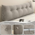 thumbnail image 5 of ANMINY Large Headboard Pillow - Removable Cover | 100% Cotton Filling | Bolster for Daybed & Sofa, 5 of 7