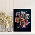 thumbnail image 2 of Winter Flowers Snow Canvas Print, Suitable for Living Room Bedroom Office Restaurant Hotel Cafe Home Decor, 2 of 8