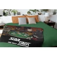 thumbnail image 2 of Star Trek The Next Generation Cat Characters Playing Cards Plush Throw Blanket, 2 of 6