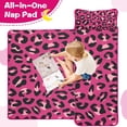 thumbnail image 4 of Pink and Black Of Leopard Print Toddler Nap Mats for Kids Preschool,Sleeping Mat Bag or Kids,Toddler Sleeping Bag,Toddler Nap Mat or Daycare, 4 of 6