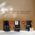 thumbnail image 3 of 5 Cup Replacement Coffee Carafe, Fits Mr Coffee 5-cups Coffee Machines Model BVMC-PC05BL2, BVMC-SC05BL, Compatible with Gourmia GCM3510 5cups Coffee Maker, Black handle, 3 of 3