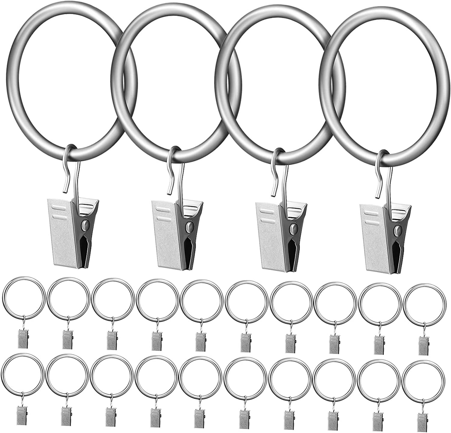 24pcs Curtain Ring Metal s Hooks Tapestry Curtains Hooks for Hanging