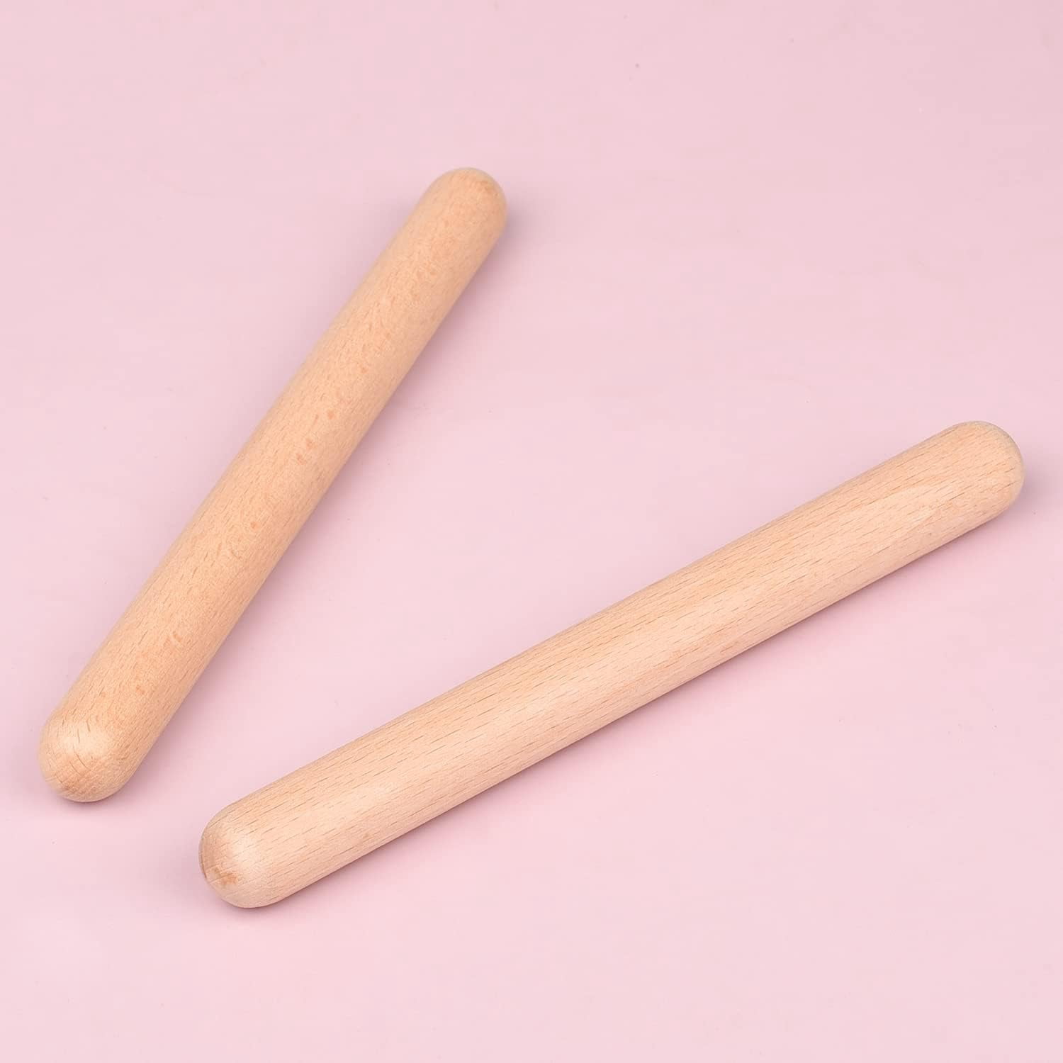 4 Pairs Music Percussion Sticks Wood Claves Musical Percussion Instrument Percussion Rhythm Sticks For Adults And Kids