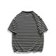 thumbnail image 2 of Blusa de Manga Corta, Hombres Versatile Moda Motion Stripe Insert Cuello Redondo para Uso Casual Y Diario, 2 of 3