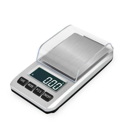 

Fearlessin 200g/0.01g Digital Scale Electronic Backlight Kitchen Scales Stainless Steel Portable Mini Jewelry Accurate Tare Gram Tools Silver