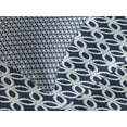 thumbnail image 4 of Ambesonne Navy Blue Quilted Bedspread Set 2 Pcs, Geometric Marine, Twin Size, Dark Blue White, 4 of 5