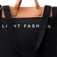 thumbnail image 2 of Bolso de hombro para mujer Bolso tote Gran capacidad Contraste Viajes Compras (Negro), 2 of 3