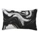 thumbnail image 1 of Balery Fluid Black White Paint Swirls Funda de Cojín Estampada, Regalos para Mujeres, Regalos de Amor para Ella, Regalos para Novia o Esposa, Funda de Almohada-14"x20", 1 of 6