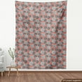 thumbnail image 4 of Ambesonne Floral Fabric by the Yard Upholstery, Vintage Monochrome Flowers, 10 Yards, Coral White and Charcoal Grey, 4 of 5
