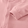 thumbnail image 4 of YDFCWX Baby Clothes for Girls Letter Printed Long Sleeve Bodysuit Jumpsuit Neutral Newborn Coming Home Wear Pink,12-18 Months, 4 of 7