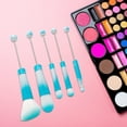 thumbnail image 1 of 5 brochas de maquillaje con cuentas, brocha para lápiz labial, brocha multiusos para cejas, brocha correctora, actividad, uso doméstico, mujeres Azul, 1 of 8