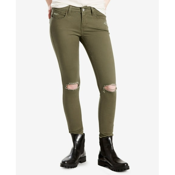 Levi's 535 Super Skinny Jeans Descen Destructed Kalamata 26 Womens