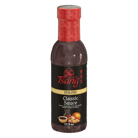 HOUSE OF TSANG Classic Stir-Fry Sauce, Shelf-Stable, 11.5 oz Glass Bottle
