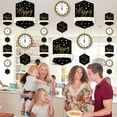 thumbnail image 3 of Big Dot of Happiness New Year's Eve - Gold - New Years Eve Party DIY Dangler Backdrop - Hanging Vertical Decorations - 30 Pieces, 3 of 8