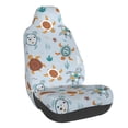 thumbnail image 1 of Wukai Sea Turtle Full Set Car Seat Covers with Soft Padding Universal Auto Front Seats Protector and Cushion Mat, 1 of 5