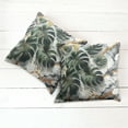 thumbnail image 6 of Ambesonne Monstera Throw Pillow Cover 2 Pack, Abstract Mid Century Boho, 16", Dark Green Dimgray, 6 of 7
