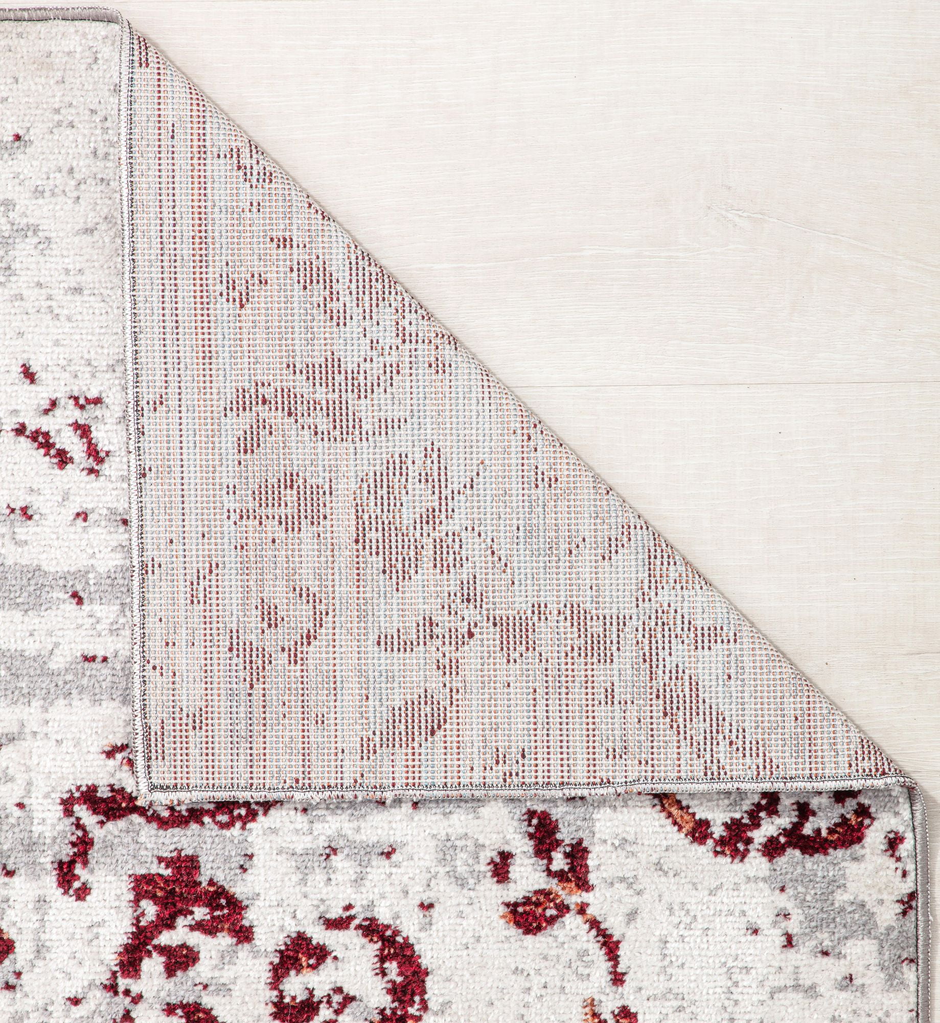 Rugs America Jaelyn JD30B Polar Symphony Distressed Transitional White Area Rug, 2'6" x 8'