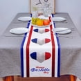 thumbnail image 2 of Table Decor Table Runner France National Day Love Pattern Coffee Table Cover Cloth Wedding Party Restaurant Table Runner, 2 of 3