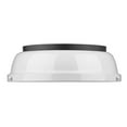 thumbnail image 4 of Yep by Golden Lighting Duncan 2-light Flush Mount in Matte Black and White shade, 4 of 4