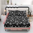thumbnail image 5 of Qpednta Sun Moon Star Sheets Set 3 Piece Sheet Set with 1 Fitted Sheet and 2 Pillowcases Soft Bedding Set with Deep Pocket Fitted Sheet Washable Bed Sheets for Bedroom Decor, 5 of 7