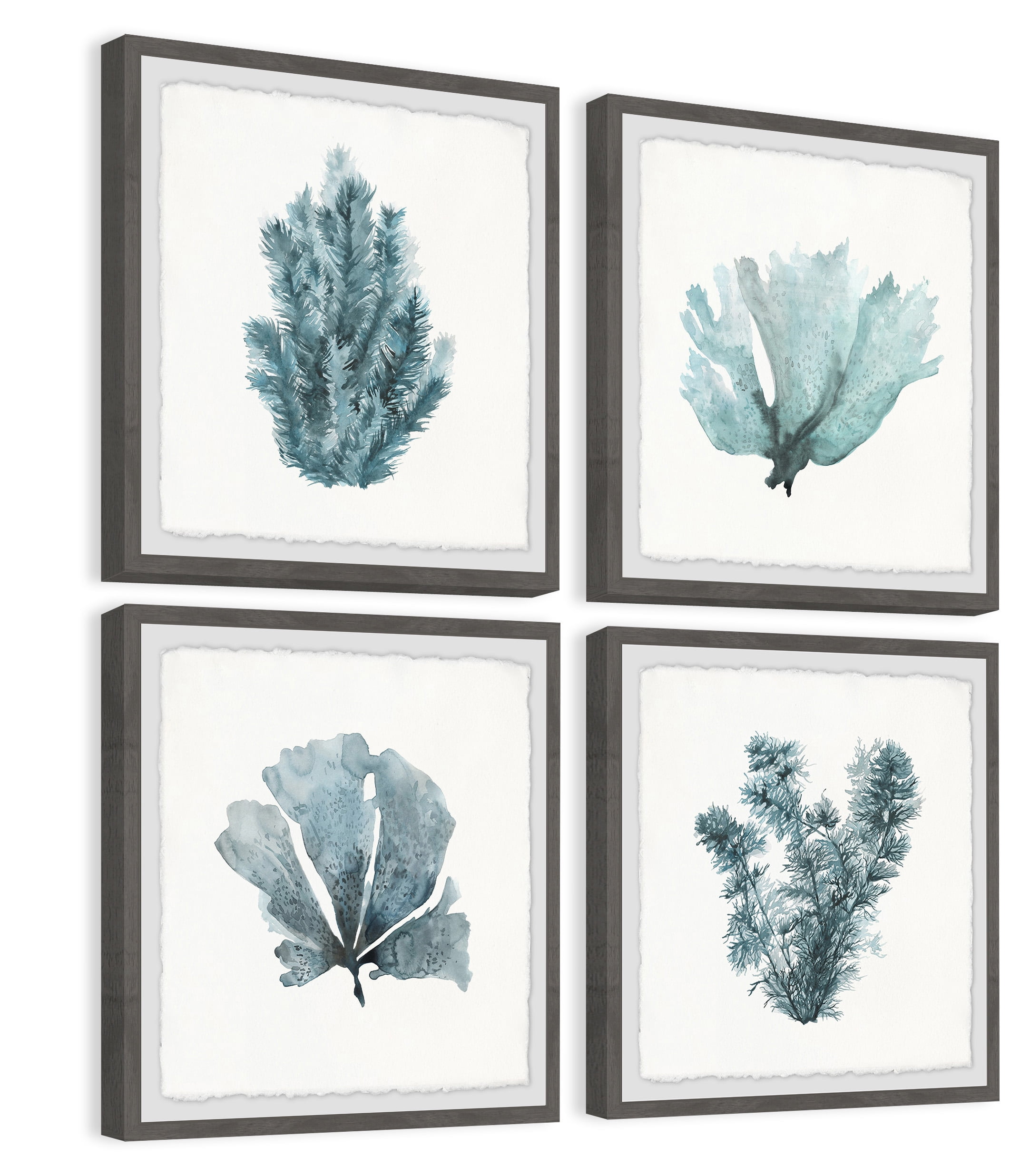Marmont Hill Greens II Quadriptych, 36" x 36"