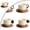 White-D, variant on Cup and Saucer Set, Vintage-style Aesthetic Coffee Cup, Coffee Mug with Saucer, Tea Cup and Saucer Set, Ceramic Mug