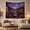 Canal Balcony, variant on Mountain Lake Vertical with Picturesque Village Sunset, Mystical Fantasy for Space Lovers, Wall Decor, Valentine'S Day Gift, Tapestry Wall Hanging for Dorm and Living Room