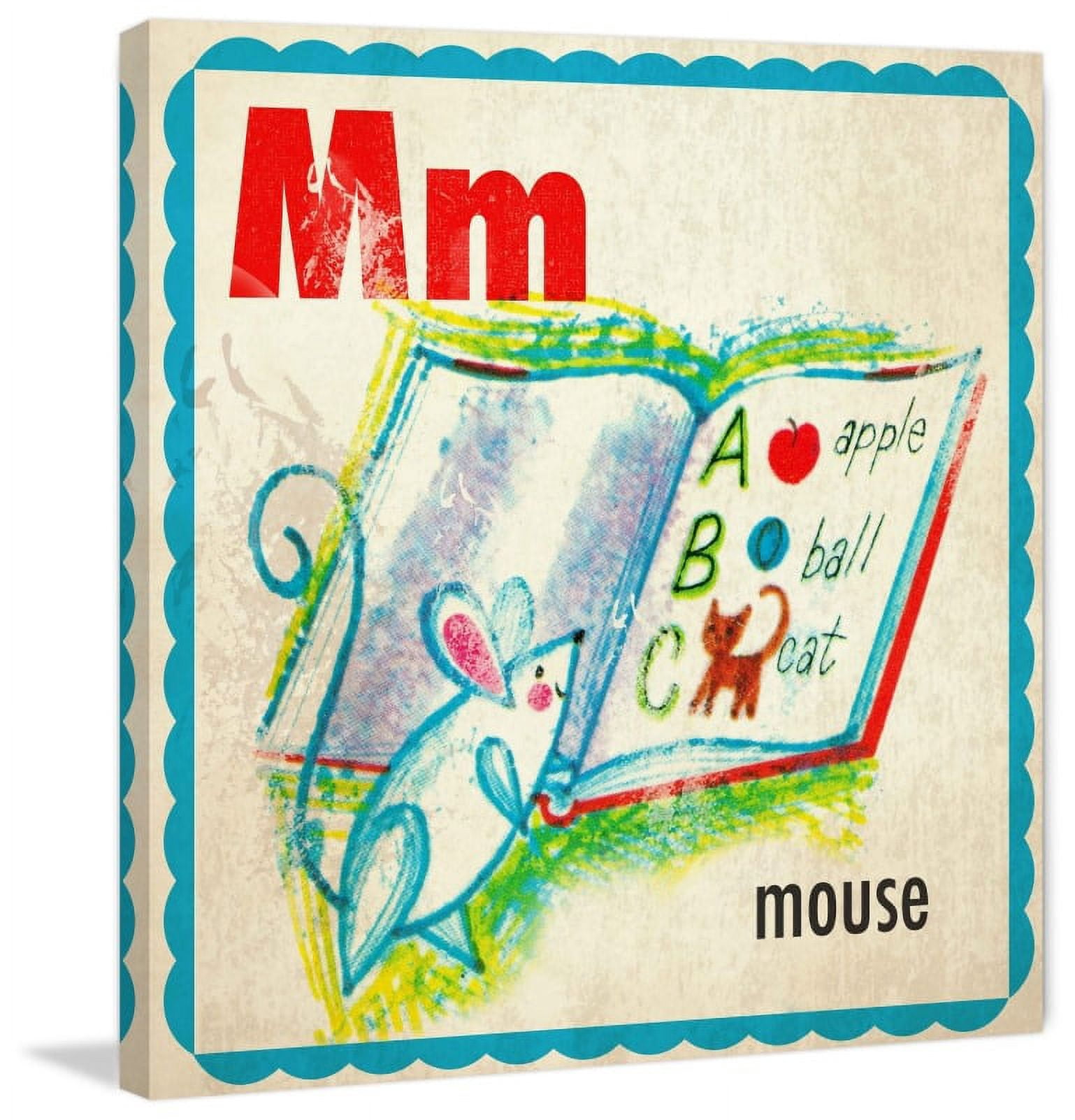 Marmont Hill "Mouse Letter" by Curtis Painting Print on Canvas