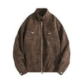 thumbnail image 1 of Jackets for Men - Long Sleeve Leather Motorcycle Jacket - Casual Wear, 1 of 3