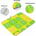 thumbnail image 2 of Green Summer Lemon Dish Drying Mat for Kitchen Counter, Farmhouse Plaid Checkered Absorbent Reversible Dish Drainer Rack Mats for Coffee Bar Mats 16''''x18'''' 1 PCS, 2 of 6