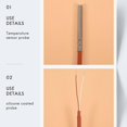 thumbnail image 5 of 2 Wire Pt1000 Temperature Sensor Thermistor Silicone Gel Coated 1.5meters Probe 45mm X 5mm -50-180-c, 5 of 5